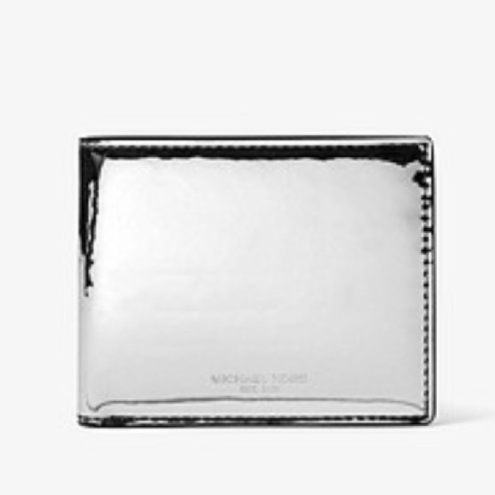 Michael Kors Men’s Metallic Silver Billfold Wallet